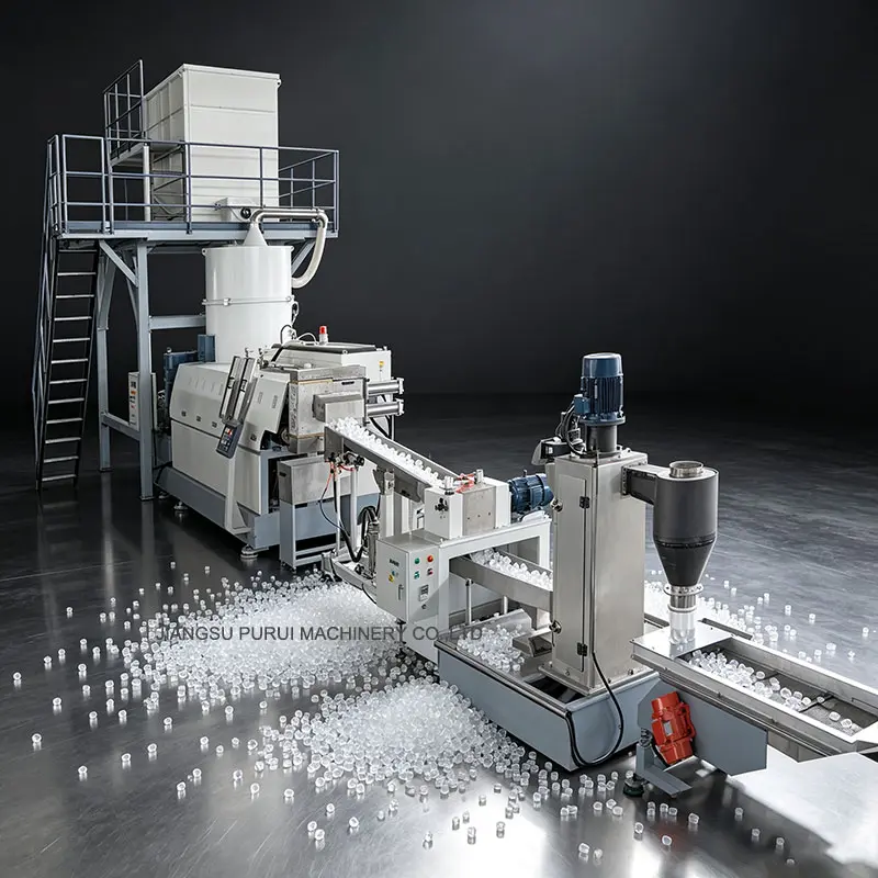 Rigid Plastic Pelletizer | Hard Plastic Recycling Pelletizer 12 BOPET film pelletizing machine