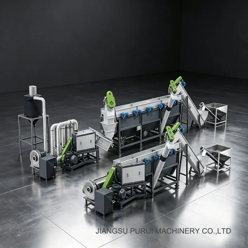 BOPET film pelletizing machine 12 Plastic-recycling-washing-line