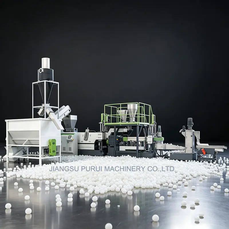 Twin Screw Plastic Granulator – High Efficiency Twin Screw Compounding Extruder for Complete Pelletizing Line 11 PP-jumbo-bag-recycling-pelletizing-machine