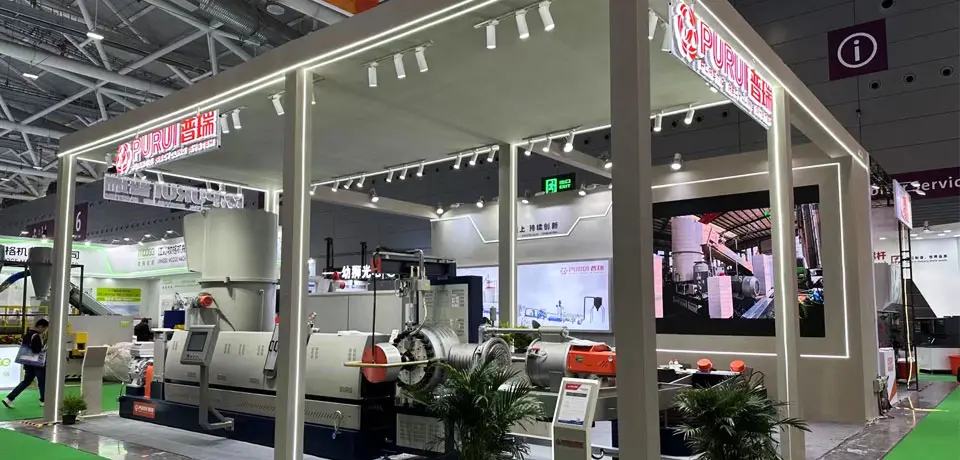 Jiangsu Purui Machinery plastic granulator manufacturer attend Chinaplas