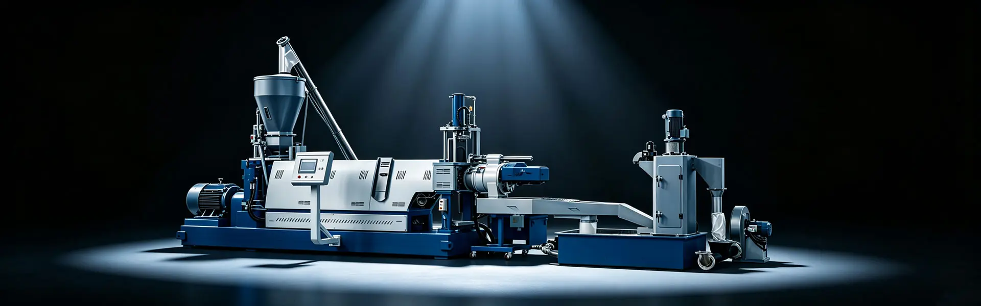 RIGID PLASTIC GRANULATOR 4 Single screw plastic granulator, single screw extruder, single screw extrusion pellet machine, single screw extruder with plastic pelletizer for plastic recycling pelleting