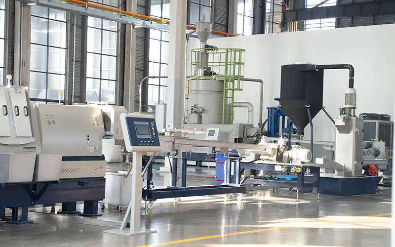 BOPET film pelletizing machine 7 under-water-pelletizer-for-pet-flakes-recycling