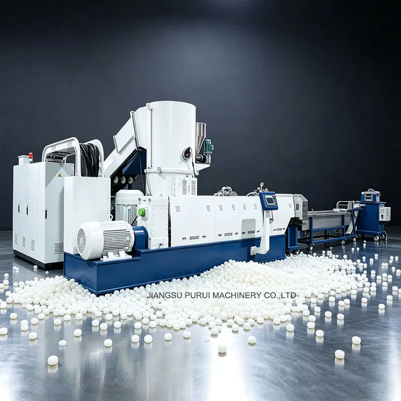 PET Fiber Pelletizing Machine | Polyester Textile Fiber Extrusion Pelletizer