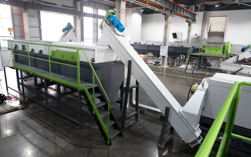 Film Washing Line | PP PE Film Washing Line & Plastic recycling machines 7 floating-washer-for-waste-film-recycling-line