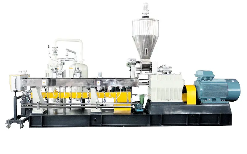 Twin Screw Plastic Granulator – High Efficiency Twin Screw Compounding Extruder for Complete Pelletizing Line 8 pet-bottle-recycling-plastic-granulator